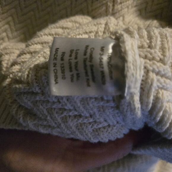 Show Me Your Mumu Crosby Sweater Ivory Knit Women’s Large Oversized - Picture 5 of 8